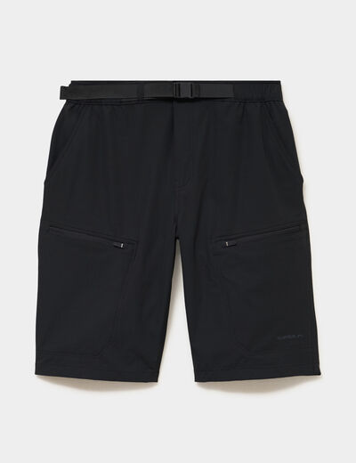 Short de randonn&eacute;e respirant noir homme