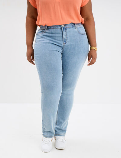 Jeans straight taille haute Modavista denim triple stone femme grande taille