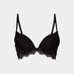 Soutien-gorge push-up paddé dentelle noir femme