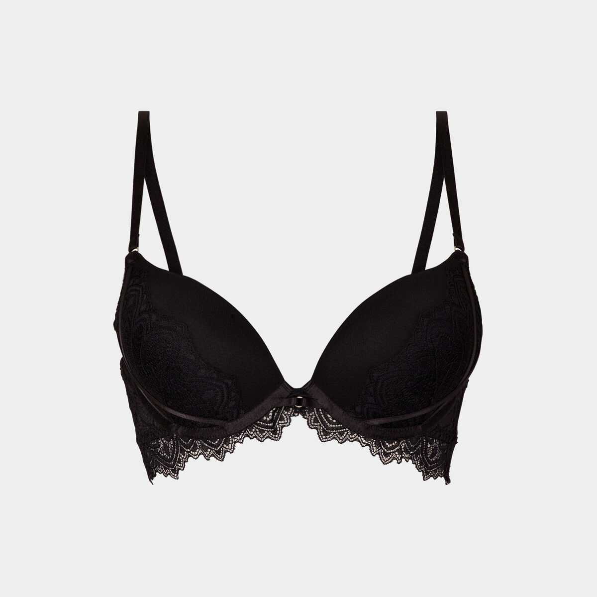 Soutien-gorge push-up paddé dentelle noir femme