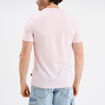 T-shirt col rond manches courtes coton rose clair homme