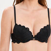 Soutien-gorge emboîtant paddé dentelle noir femme
