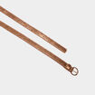 Ceinture avec boucle ronde couleur bronze femme