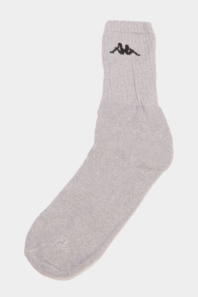 Lot 3 paires chaussettes sport Kappa gris homme