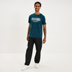 T-shirt manches courtes coton bleu canard homme