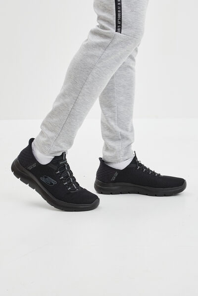 Baskets running mémoire forme Skechers noir homme