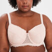 Soutien-gorge emboîtant à dentelle Izzie rose pastel femme grande taille