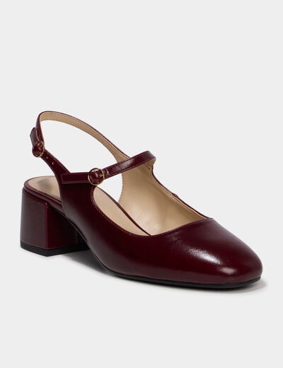 Escarpins vernis &agrave; talons rouge femme