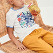 T-shirt manches courtes Creeks ivoire garçon