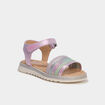 Sandales &agrave; paillettes multicolore fille