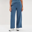 Pantalon de jogging molleton droit Kappa bleu femme