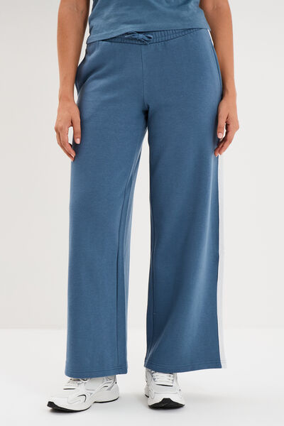 Pantalon de jogging molleton droit Kappa bleu femme