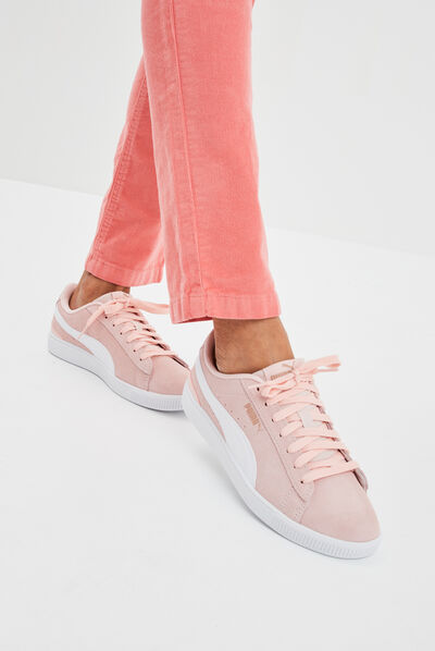 Tennis à lacets Puma Vicky rose femme