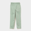Pantalon mom taille &eacute;lastiqu&eacute;e vert pastel fille