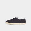 Derbies en toile &agrave; lacets noir femme