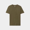 T-shirt en coton manches courtes vert kaki homme