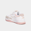 Tennis basses à scratchs blanc fille