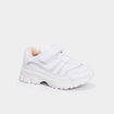 Baskets running à scratchs Liberto blanc bébé fille