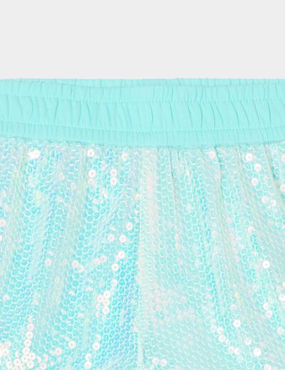 Short à sequins multicolore fille