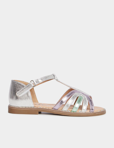 Sandales métallisées Creeks multicolore fille