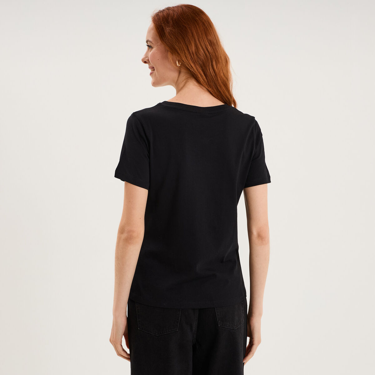 T-shirt coton Sex and the City noir femme