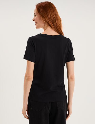 T-shirt coton Sex and the City noir femme
