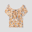Blouse manches bouffantes Liberto ecru femme