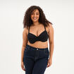 Soutien-gorge corbeille embo&icirc;tant noir femme grande taille