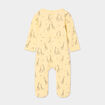 Dors-bien coton manches longues boutonné jaune bébé