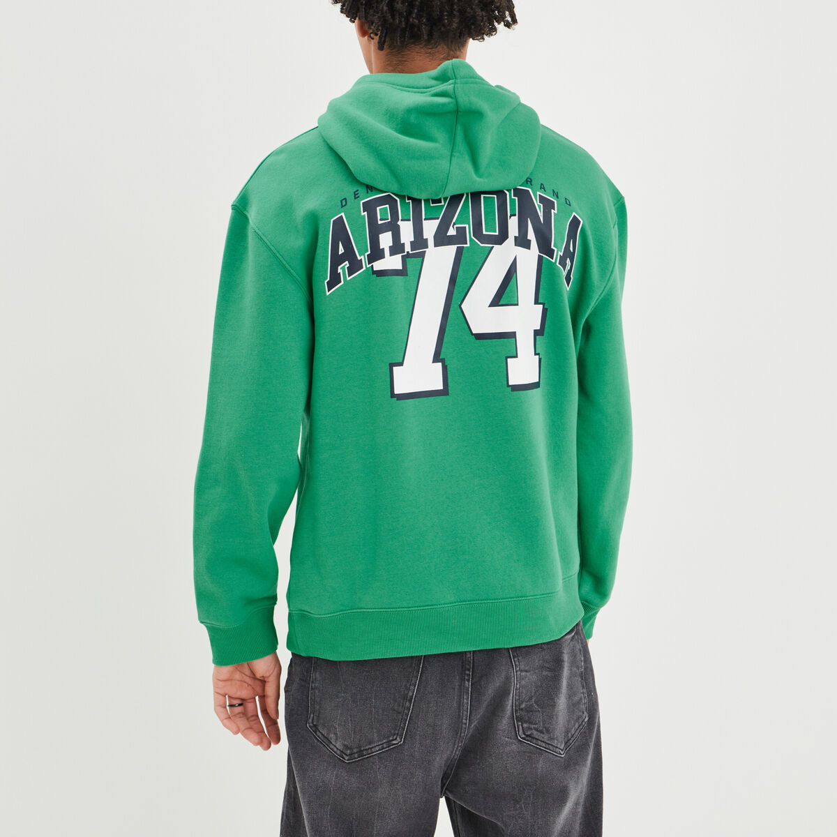 Sweat oversize à capuche hoodie Creeks vert homme