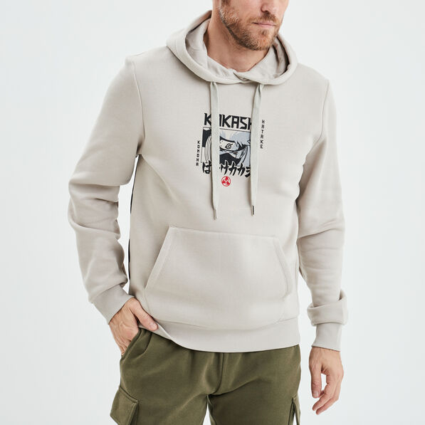 Sweat à capuche hoodie Naruto Kakashi sable homme