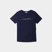 T-shirt manches courtes allaitement bleu marine femme maternit&eacute;
