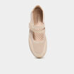 Ballerines brides &eacute;lastiqu&eacute;es sable femme