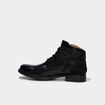 Bottines zipp&eacute;es en cuir noir homme