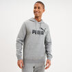 Sweat hoodie &agrave; capuche molleton Puma gris homme