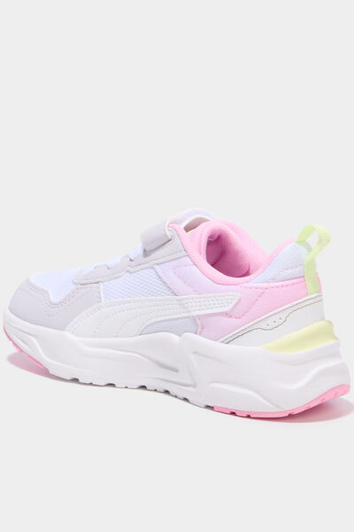 Baskets running &agrave; scratchs Puma Trinity rose clair fille