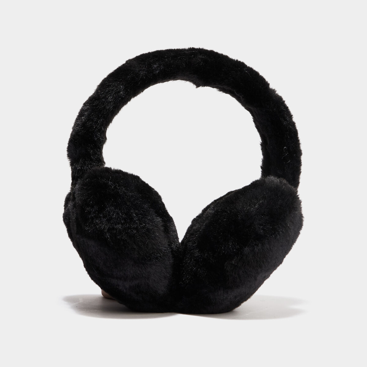 Caches-oreilles fausse fourrure noir fille