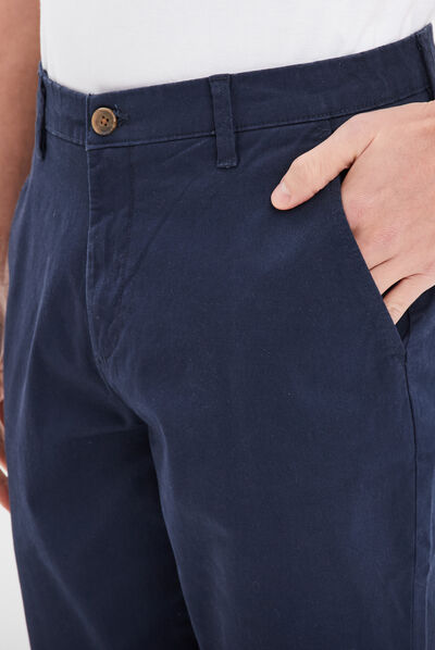 Pantalon chino bleu marine homme