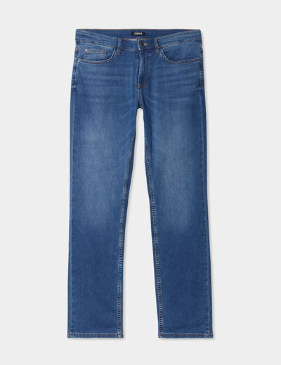 Jean stretch coupe regular denim stone homme