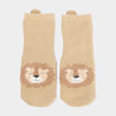 Chaussettes d'int&eacute;rieur marron clair b&eacute;b&eacute; gar&ccedil;on
