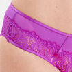 Shorty en dentelle coton violet femme