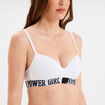 Soutien-gorge triangle microfibre blanc femme