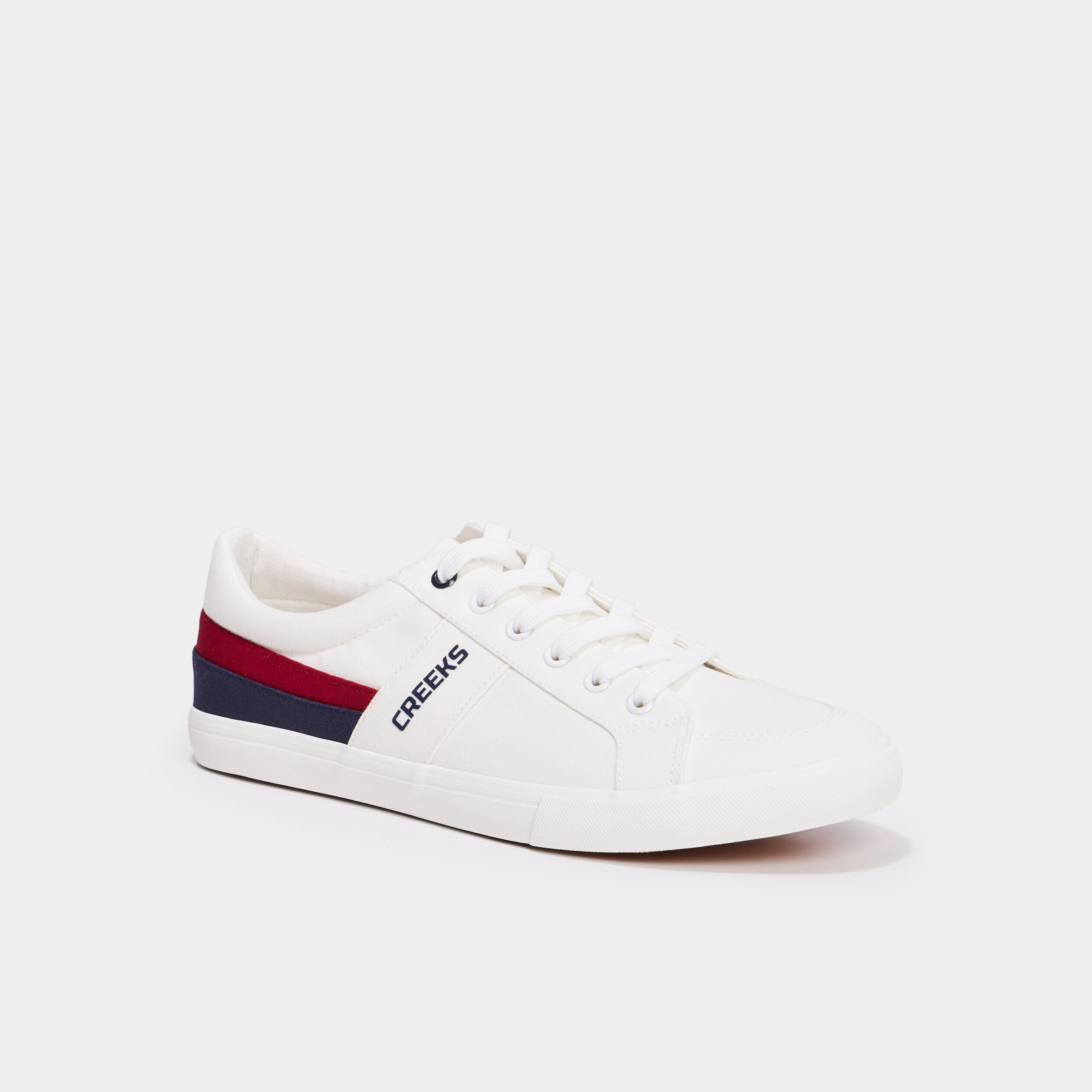 Tennis basses à lacets Creeks blanc homme CREEKS