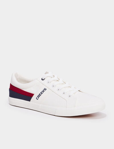 Tennis basses à lacets Creeks blanc homme