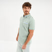 Polo piqu&eacute; manches courtes coton vert pastel homme