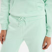 Pantalon jogging droit molleton vert clair femme