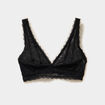Soutien-gorge triangle dentelle noir femme