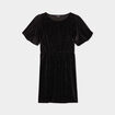 Robe velours &agrave; strass Liberto noir fille