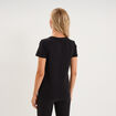 T-shirt manches courtes coton Puma noir femme