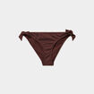 Bas de maillot de bain m&eacute;tallis&eacute; marron femme
